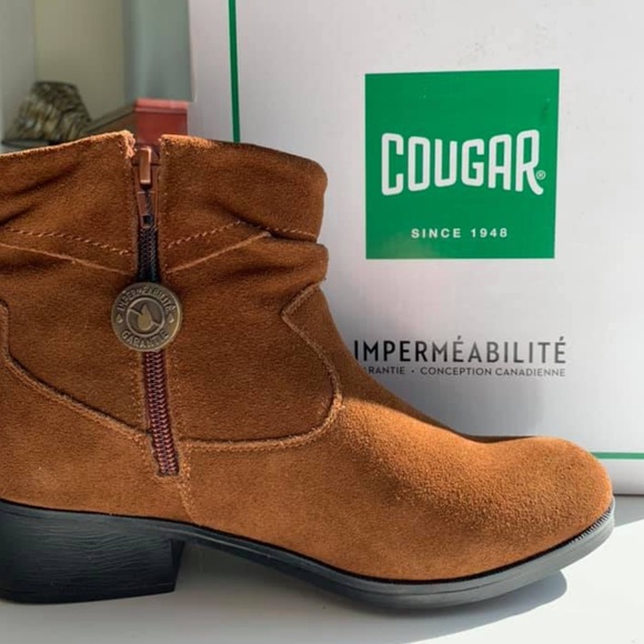 Size 7 Waterproof Suede Ankle Booties by Cougar - Picture 5 of 5